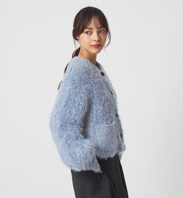 EMMEL REFINES「＜EMMEL REFINES＞EM ポコスラブ フラッフィー カーディガン」|カーディガン|