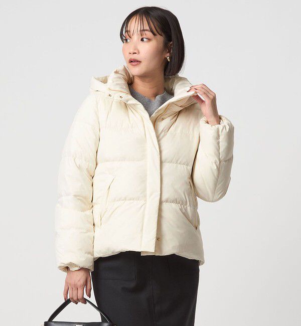 UNITED ARROWS green label relaxing「フード ショート ダウン」|ダウン|OFF WHITE