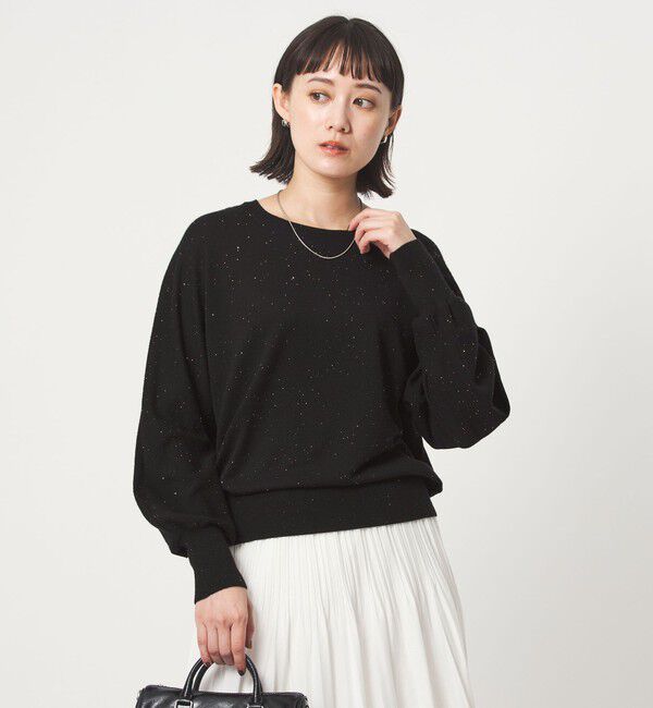 UNITED ARROWS green label relaxing「スパンコール プルオーバー ニット」|ニット・セーター|