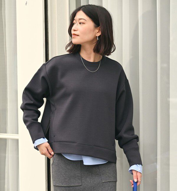 UNITED ARROWS green label relaxing「【WEB限定】＜at ease＞ダンボール スリット プルオーバー カットソー」|Tシャツ・カットソー|