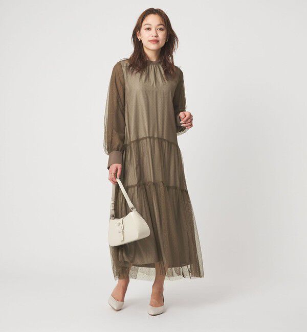 UNITED ARROWS green label relaxing「チュール ティアード ワンピース」|ドレス|MOCA