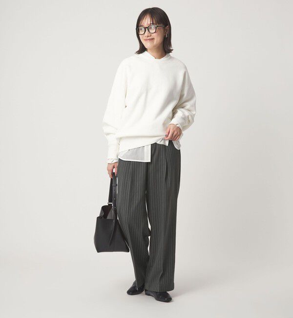 UNITED ARROWS green label relaxing「フィブリル ワイド パンツ」|スラックス|