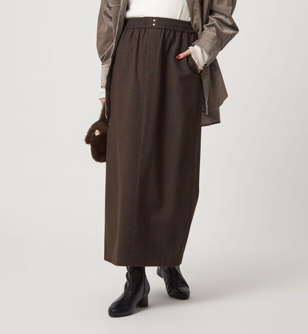 UNITED ARROWS green label relaxing「［size SHORTあり］ライト サキソニー タイト スカート ウォッシャブル」|タイト|