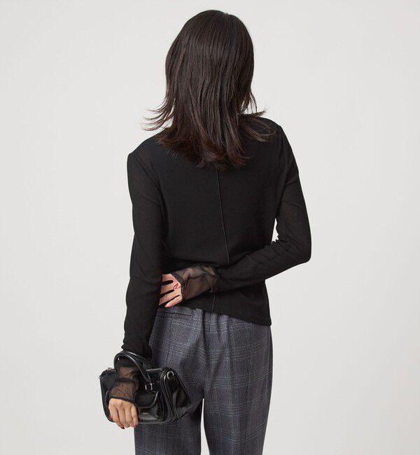 UNITED ARROWS green label relaxing「チュール ドッキング シアー プルオーバー」|Tシャツ・カットソー|