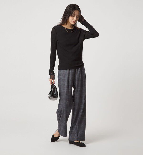 UNITED ARROWS green label relaxing「チュール ドッキング シアー プルオーバー」|Tシャツ・カットソー|