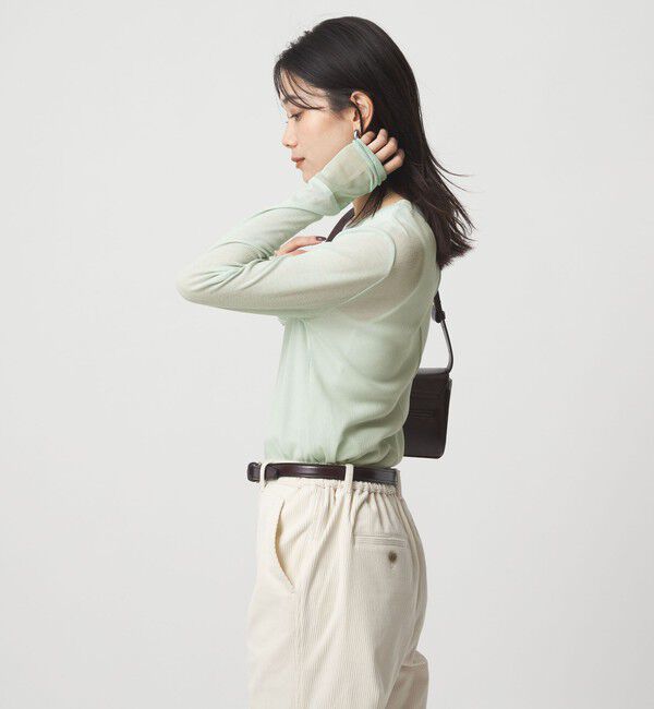 UNITED ARROWS green label relaxing「チュール ドッキング シアー プルオーバー」|Tシャツ・カットソー|