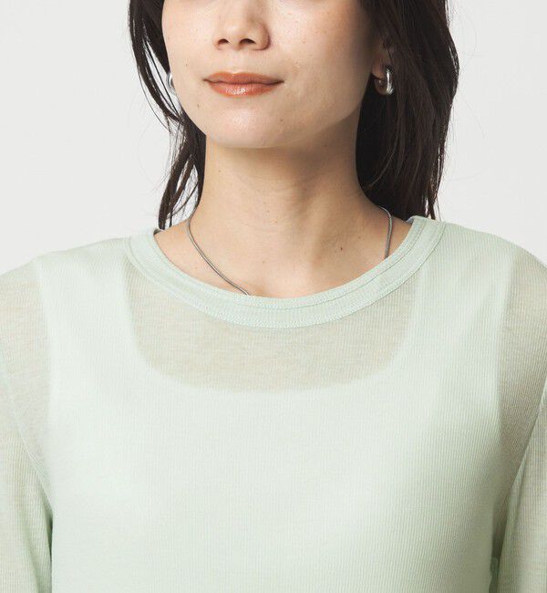 UNITED ARROWS green label relaxing「チュール ドッキング シアー プルオーバー」|Tシャツ・カットソー|