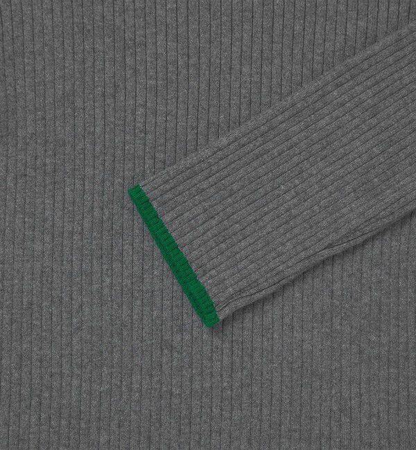 UNITED ARROWS green label relaxing「【WEB限定】＜at ease＞ソデサキ バイカラー プルオーバー ニット ウォッシャブル」|ニット・セーター|