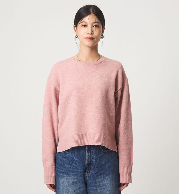 UNITED ARROWS green label relaxing「【WEB限定】＜at ease＞サイド スリット プルオーバー ニット ウォッシャブル」|ニット・セーター|