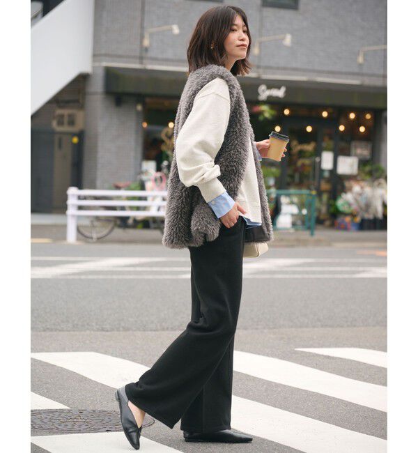 UNITED ARROWS green label relaxing「【WEB限定】＜at ease＞ニット パンツ ウォッシャブル」|その他|