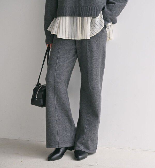 UNITED ARROWS green label relaxing「【WEB限定】＜at ease＞ニット パンツ ウォッシャブル」|その他|DK.GRAY