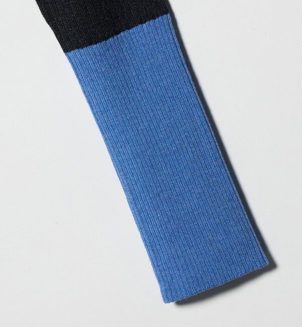 UNITED ARROWS green label relaxing「【WEB限定】＜at ease＞バイカラー クルーネック プルオーバー ニット」|ニット・セーター|