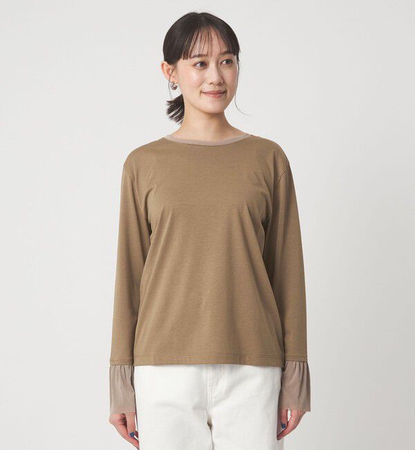 UNITED ARROWS green label relaxing「ソデ チュール プルオーバー」|Tシャツ・カットソー|