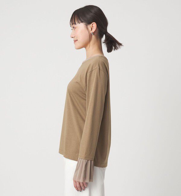 UNITED ARROWS green label relaxing「ソデ チュール プルオーバー」|Tシャツ・カットソー|