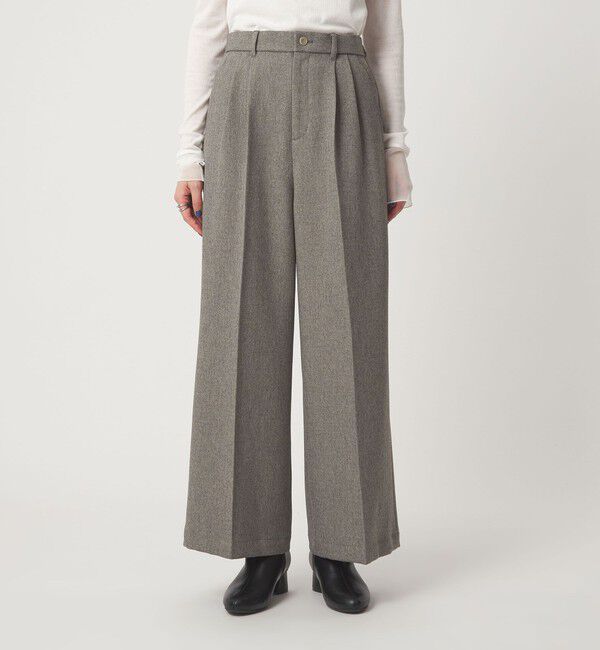 UNITED ARROWS green label relaxing「メランジ ツイル ワイド パンツ マシンウォッシャブル」|その他|