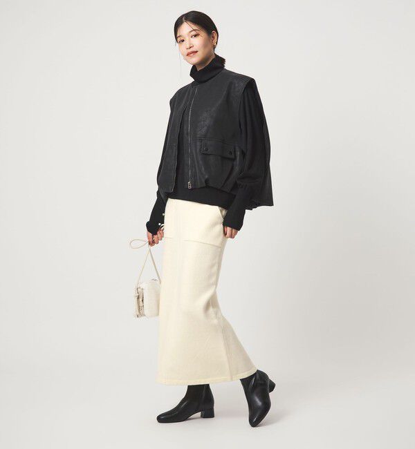 UNITED ARROWS green label relaxing「【WEB限定】＜at ease＞ニット タイト スカート ウォッシャブル」|タイト|