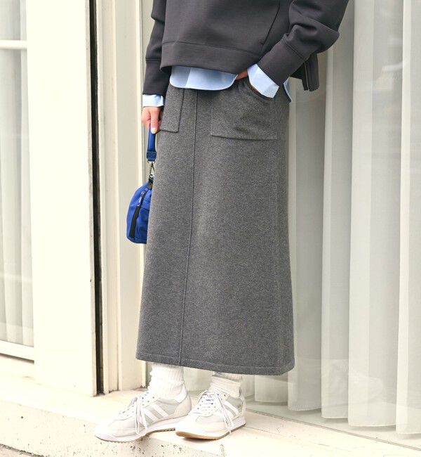 UNITED ARROWS green label relaxing「【WEB限定】＜at ease＞ニット タイト スカート ウォッシャブル」|タイト|DK.GRAY