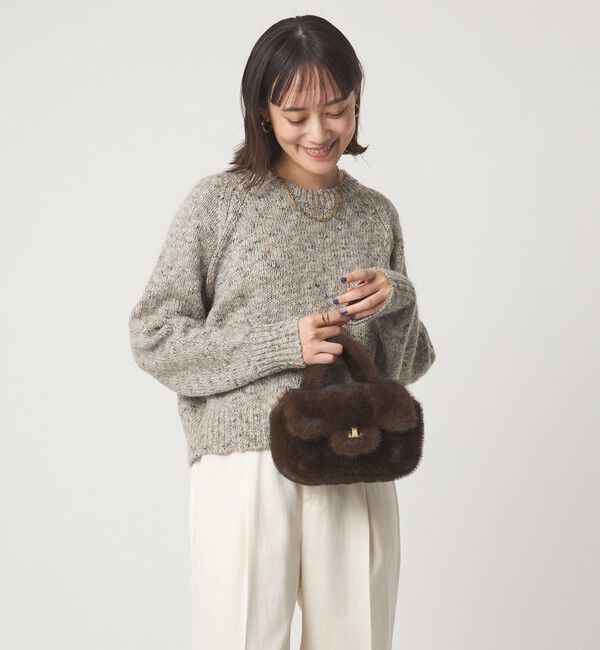 UNITED ARROWS green label relaxing「ミックスヤーン プルオーバー ニット」|ニット・セーター|