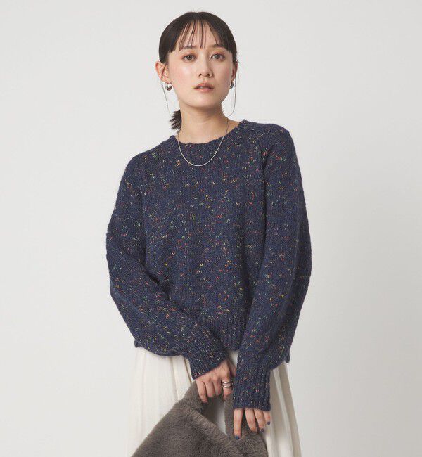 UNITED ARROWS green label relaxing「ミックスヤーン プルオーバー ニット」|ニット・セーター|