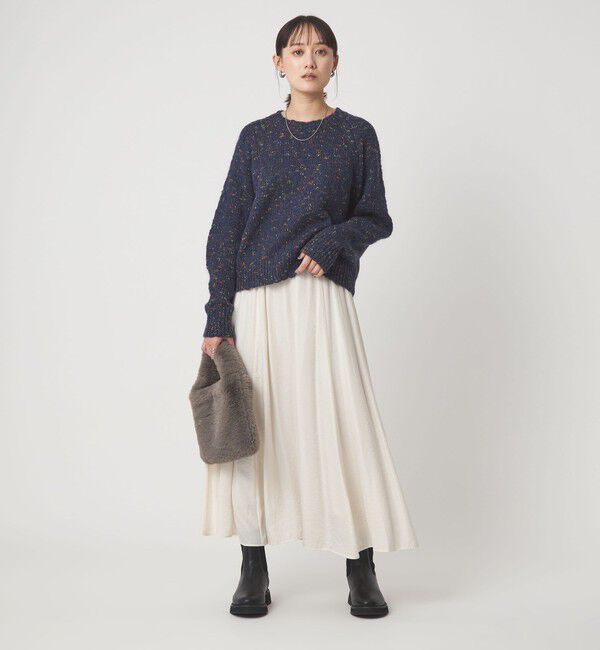 UNITED ARROWS green label relaxing「ミックスヤーン プルオーバー ニット」|ニット・セーター|