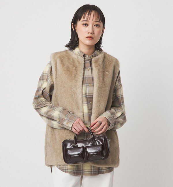 UNITED ARROWS green label relaxing「フェイクファー ベスト」|ベスト・ジレ|