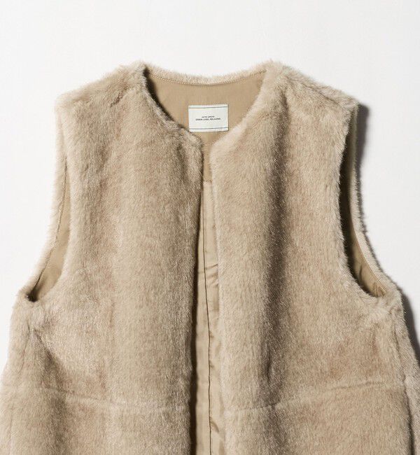 UNITED ARROWS green label relaxing「フェイクファー ベスト」|ベスト・ジレ|