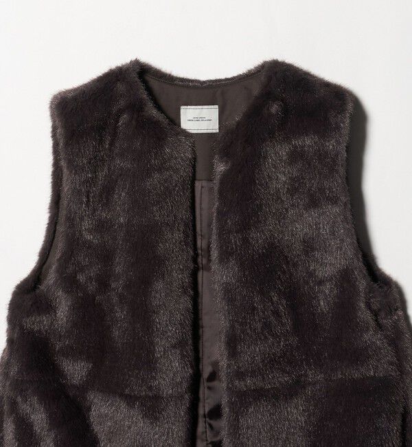 UNITED ARROWS green label relaxing「フェイクファー ベスト」|ベスト・ジレ|