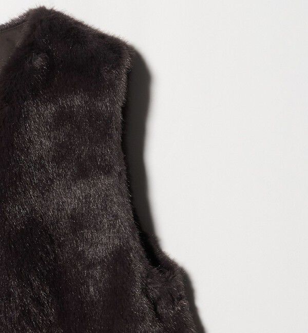 UNITED ARROWS green label relaxing「フェイクファー ベスト」|ベスト・ジレ|