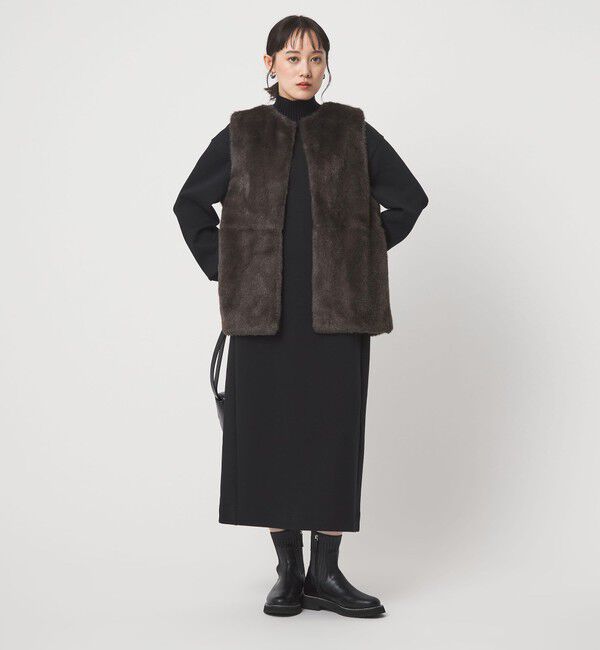 UNITED ARROWS green label relaxing「フェイクファー ベスト」|ベスト・ジレ|