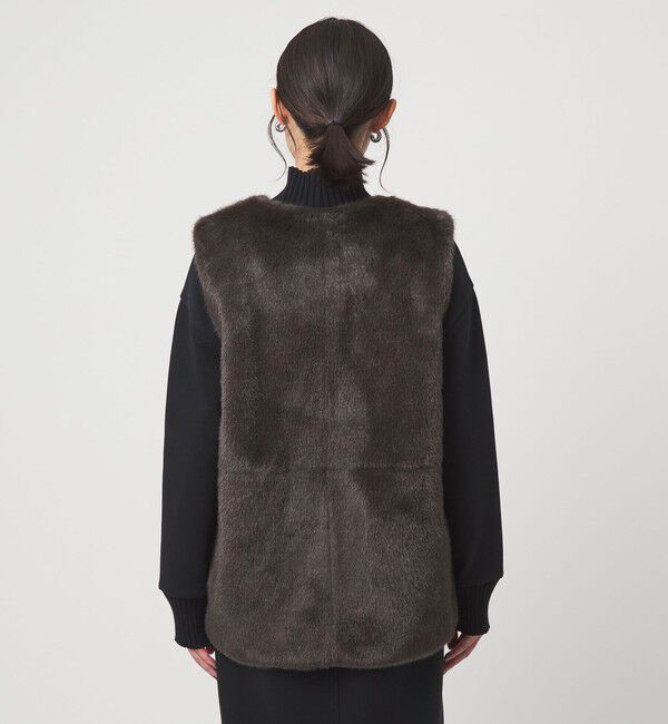 UNITED ARROWS green label relaxing「フェイクファー ベスト」|ベスト・ジレ|