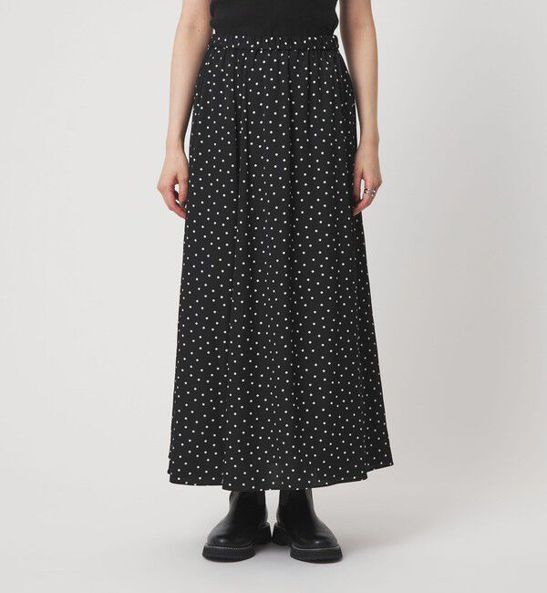 UNITED ARROWS green label relaxing「ドット ナロー フレア スカート」|フレア|