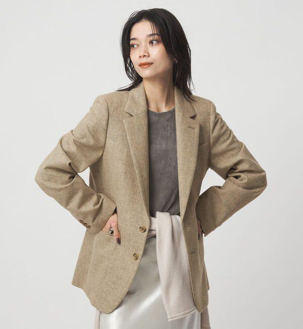 UNITED ARROWS green label relaxing「＜SEASONAL COLLECTION＞テーラード 2ボタン ジャケット」|テーラードジャケット|BEIGE