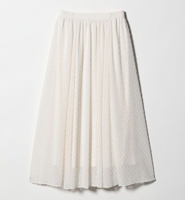 UNITED ARROWS green label relaxing「プチ リボンモチーフ ジャガード スカート」|フレア|