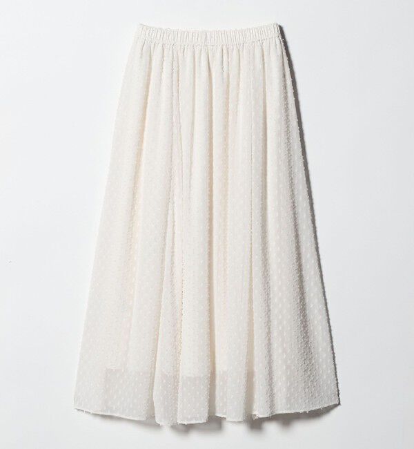 UNITED ARROWS green label relaxing「プチ リボンモチーフ ジャガード スカート」|フレア|