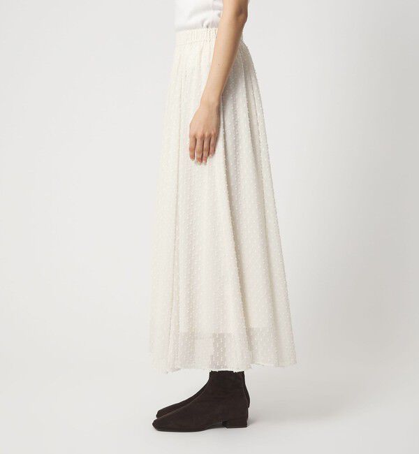 UNITED ARROWS green label relaxing「プチ リボンモチーフ ジャガード スカート」|フレア|