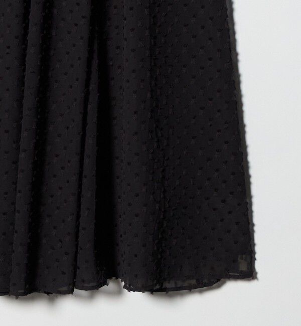 UNITED ARROWS green label relaxing「プチ リボンモチーフ ジャガード スカート」|フレア|