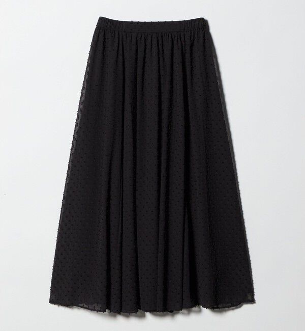 UNITED ARROWS green label relaxing「プチ リボンモチーフ ジャガード スカート」|フレア|