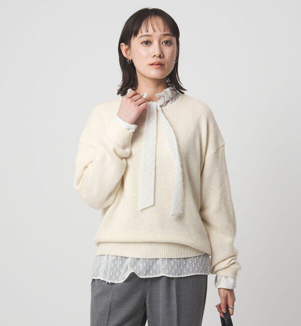 UNITED ARROWS green label relaxing「スパンコール ニット プルオーバー ウォッシャブル」|ニット・セーター|