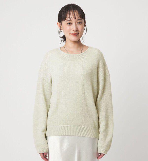 UNITED ARROWS green label relaxing「スパンコール ニット プルオーバー ウォッシャブル」|ニット・セーター|