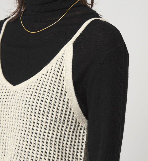 UNITED ARROWS green label relaxing「スパンコール ニット 2WAY キャミソール ウォッシャブル」|ベスト・ジレ|