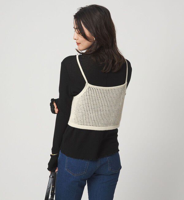 UNITED ARROWS green label relaxing「スパンコール ニット 2WAY キャミソール ウォッシャブル」|ベスト・ジレ|