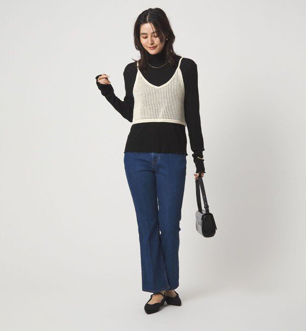 UNITED ARROWS green label relaxing「スパンコール ニット 2WAY キャミソール ウォッシャブル」|ベスト・ジレ|