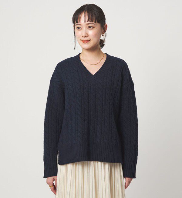 UNITED ARROWS green label relaxing「ゴールバーン Vネック ニット プルオーバー」|ニット・セーター|