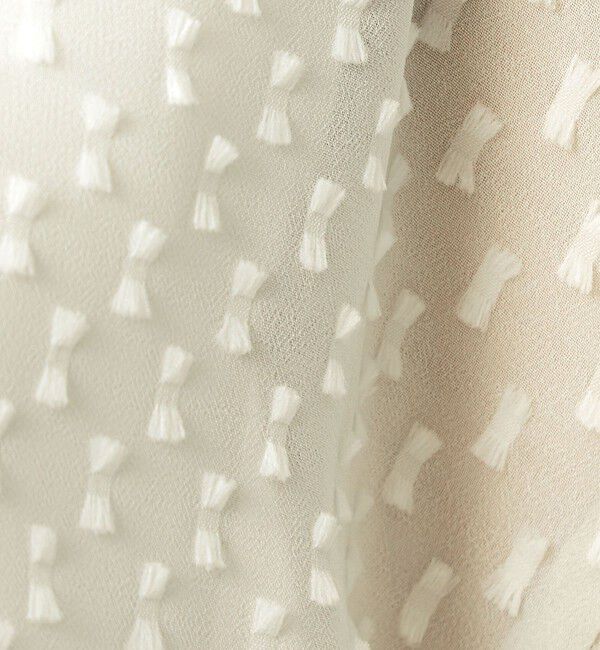 UNITED ARROWS green label relaxing「プチ リボンモチーフ ジャガード ブラウス」|シャツ・ブラウス|