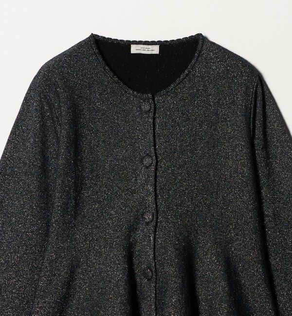 UNITED ARROWS green label relaxing「ペプラム クルミボタン ニット カーディガン」|カーディガン|