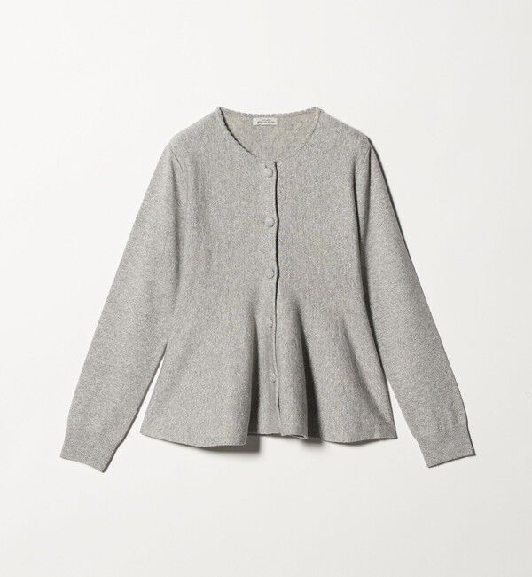 UNITED ARROWS green label relaxing「ペプラム クルミボタン ニット カーディガン」|カーディガン|