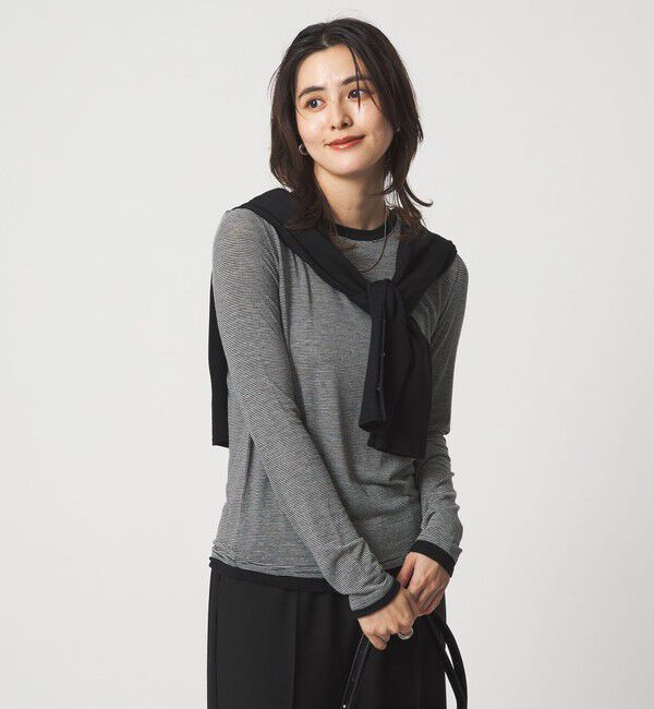 UNITED ARROWS green label relaxing「ベアテン フェイクレイヤード クルーネック プルオーバー」|Tシャツ・カットソー|