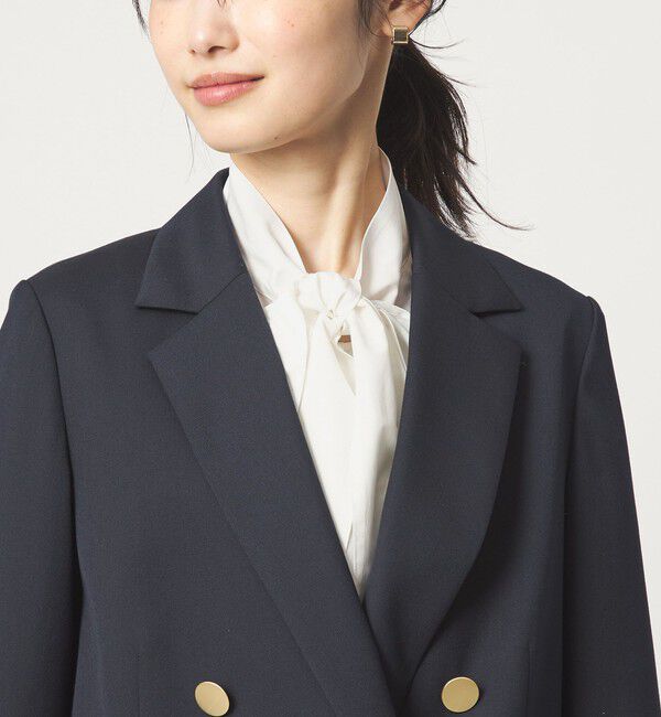 UNITED ARROWS green label relaxing「［size SHORTあり］ボウタイ ギャザー ブラウス」|シャツ・ブラウス|