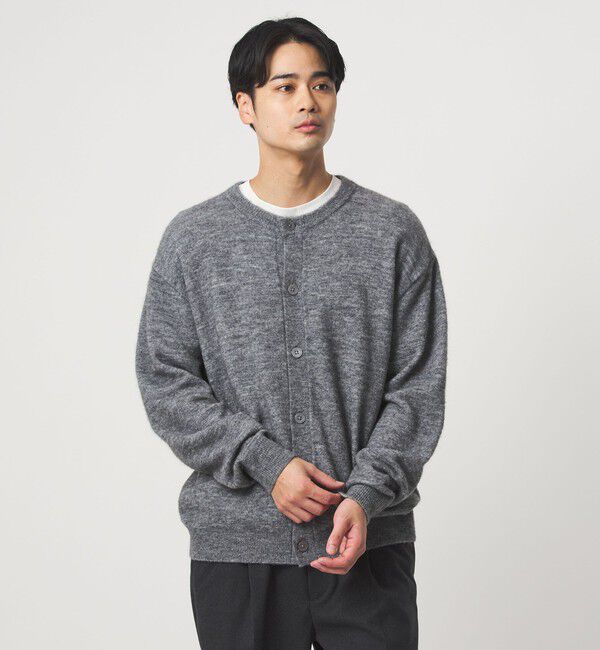 UNITED ARROWS green label relaxing「アルパカ ブレンド クルーネック カーディガン」|カーディガン|