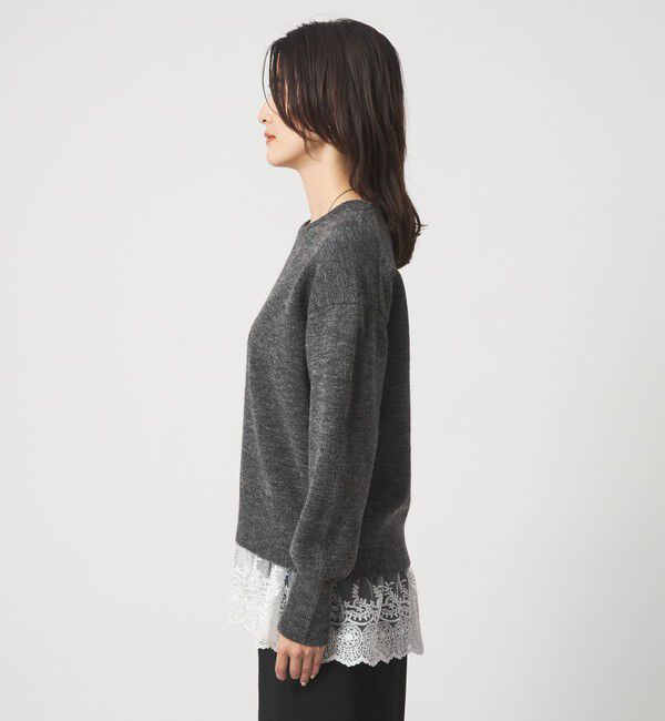 UNITED ARROWS green label relaxing「ニット &times; レース キャミソール プルオーバー セット」|ニット・セーター|